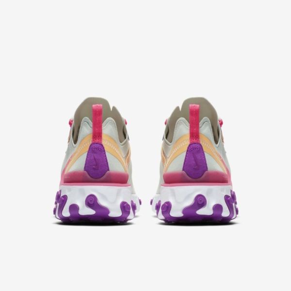 Nike Shoes React Element 55 | Pistachio Frost / Vivid Purple / Topaz Gold / Digital Pink
