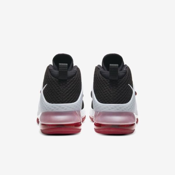 Nike Shoes Air Force Max II | Black / University Red / Wolf Grey / White