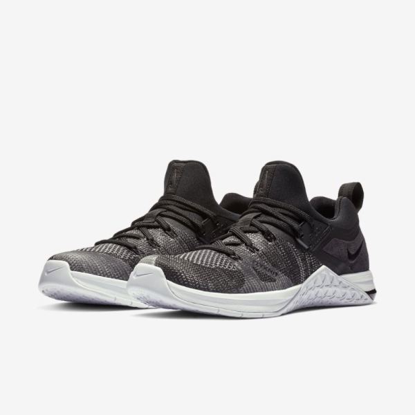 Nike Shoes Metcon Flyknit 3 | Black / Matte Silver / White / Black