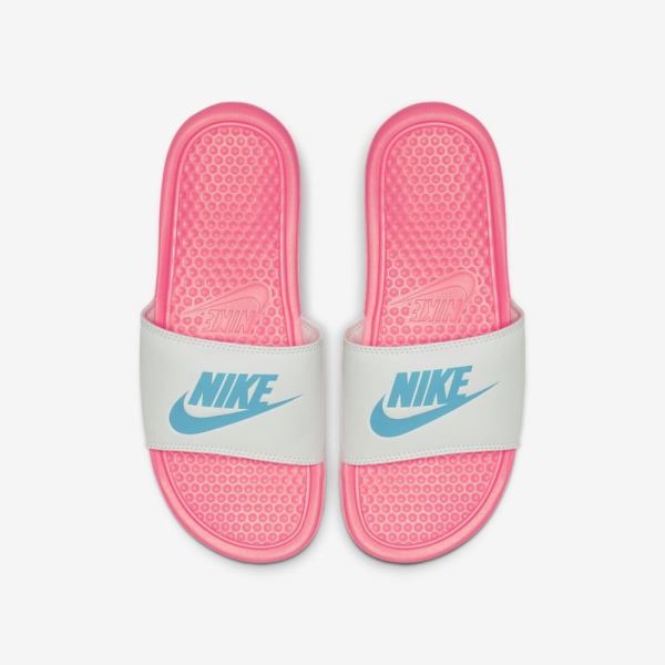 Nike Shoes Benassi | Sunset Pulse / White / Teal Nebula
